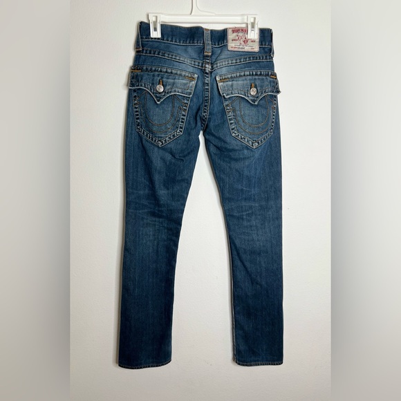 True Religion Men’s Size 28 Sección  Straight Denim Blue Jeans - Picture 2 of 10